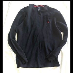 Polo Ralph Lauren Black Long Sleeve Shirt Top Men’s Size L